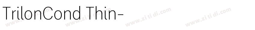 TrilonCond Thin字体转换